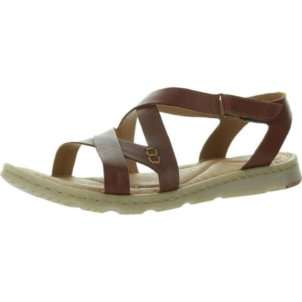 Born Trinidad Brown Leather Solid Gladiator Sanda… - image 1